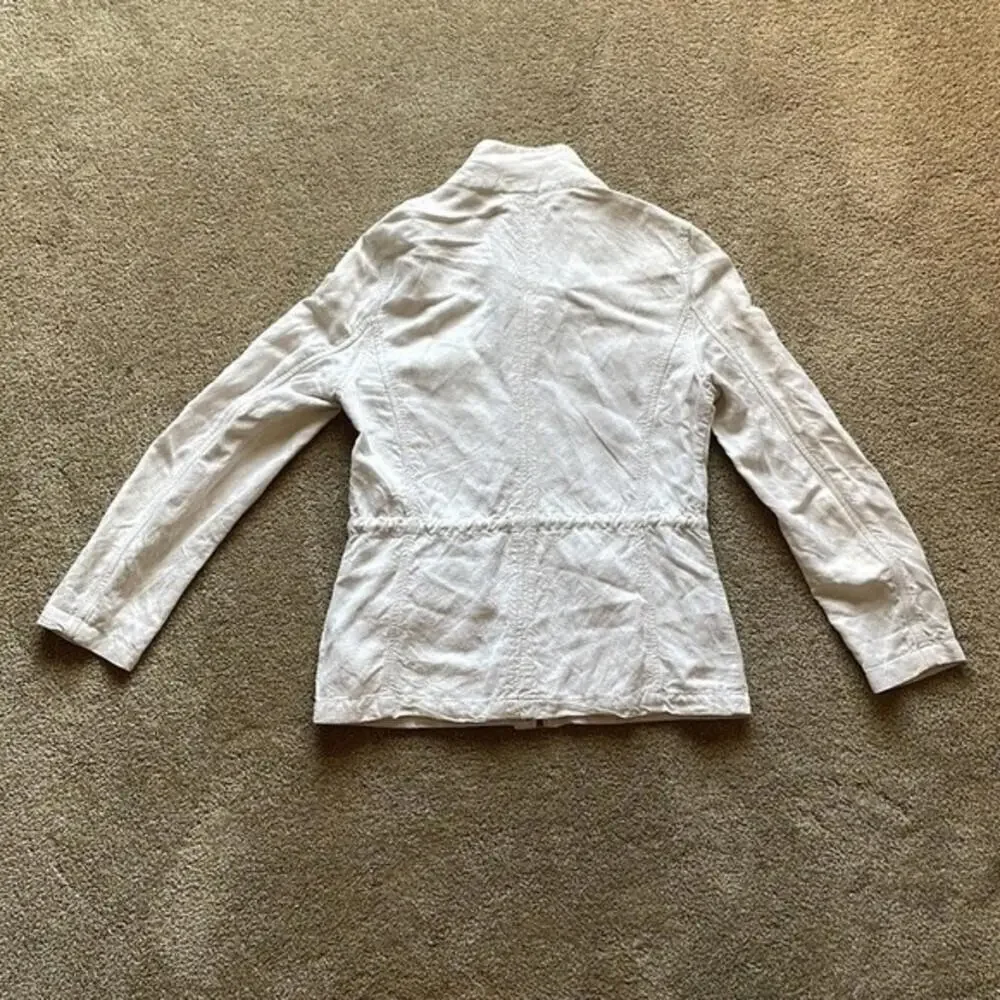 Max Jeans‎ Linen Utility Drawstring Jacket Womens XS